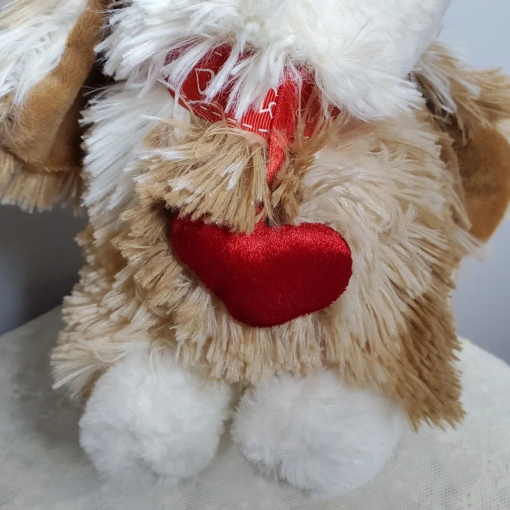 Dan Dee Collectors Choice Valentine's Dachshund Dog w/Red Heart‎ Color Plush 18
